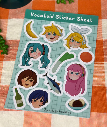 Vocaloid Sticker Sheet