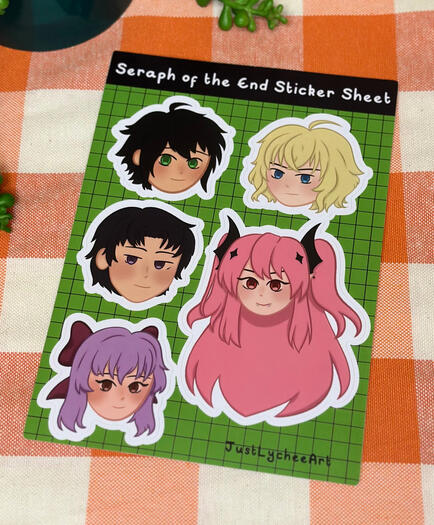 Seraph Of The End Sticker Sheet