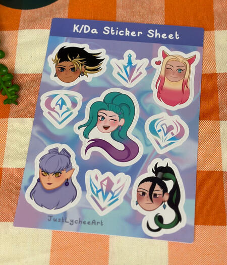 K/Da Sticker Sheet