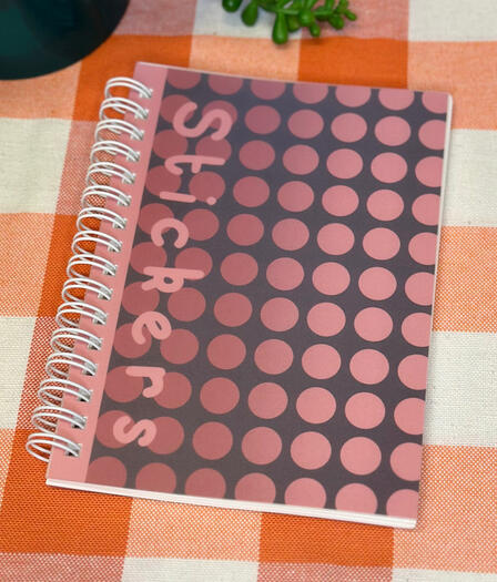 Pink A6 Sticker Book