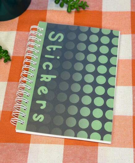 Green A6 Sticker Book